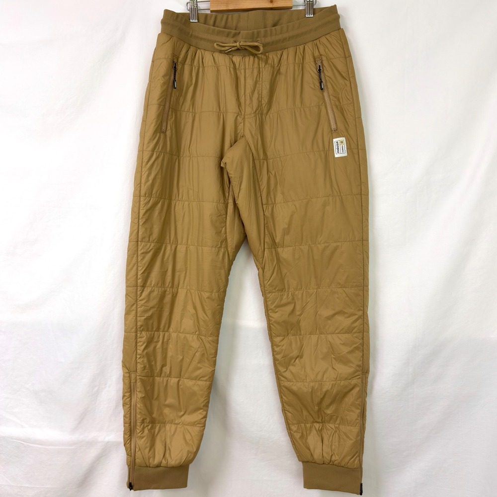 MALOJA ViturinU Primaloft Quilted Insulated Jogger Pants Tan Unisex M Gorpcore